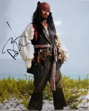 Johnny Depp — Johnny Depp Signed Photo