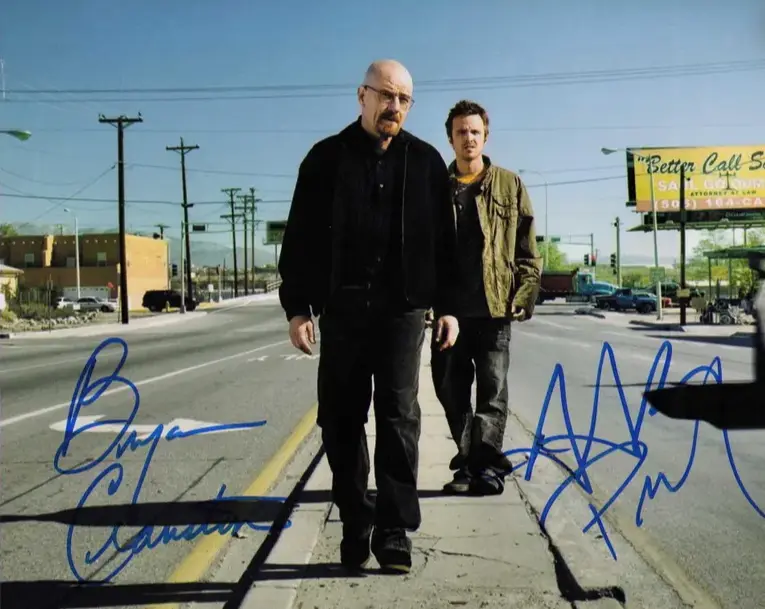 Bryan Cranston/Aaron Paul — Bryan Cranston/Aaron Paul signed photo