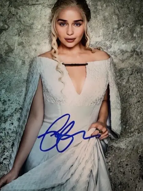 Emilia Clarke — Emilia Clarke Signed Photo
