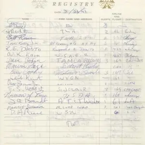 Marvin Gaye/Berry Gordy Signed What’s Going on Promo tour flight log