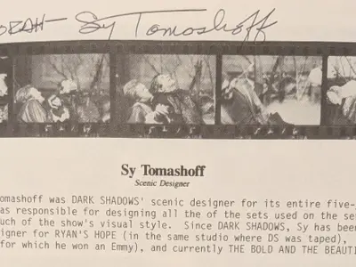 Signed Dark Shadows convention booklet