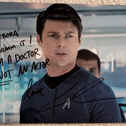 Karl Urban Signed 8 x 10 Character Photo