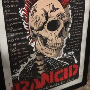Rancid Tour Poster Boston to Berkeley 2021